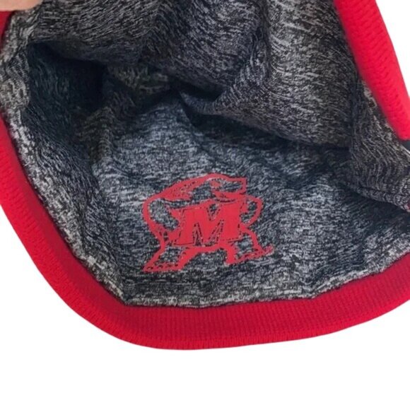 Maryland Terrapins Terps Sports Reversible Knit Beanie Hat NCAA Zephyr - Picture 4 of 4